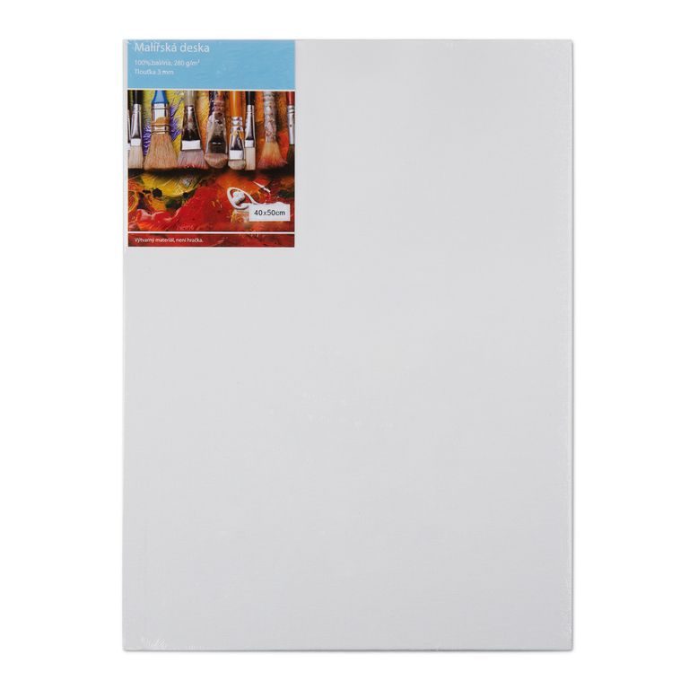 Painting board with canvas 40x50cm 280g/m²