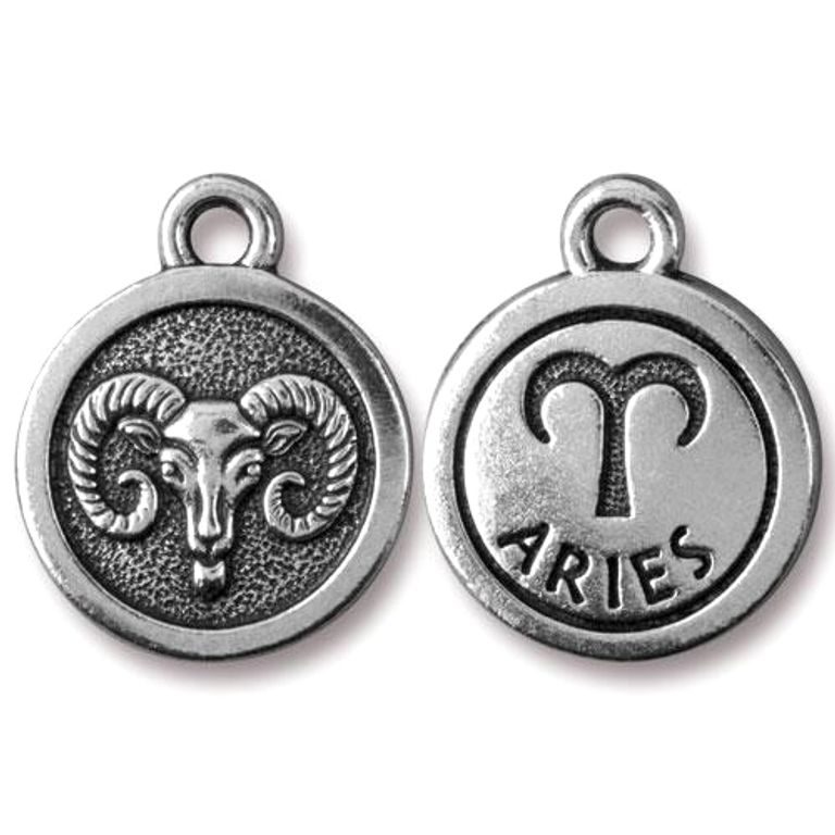 TierraCast pendant Aries antique silver