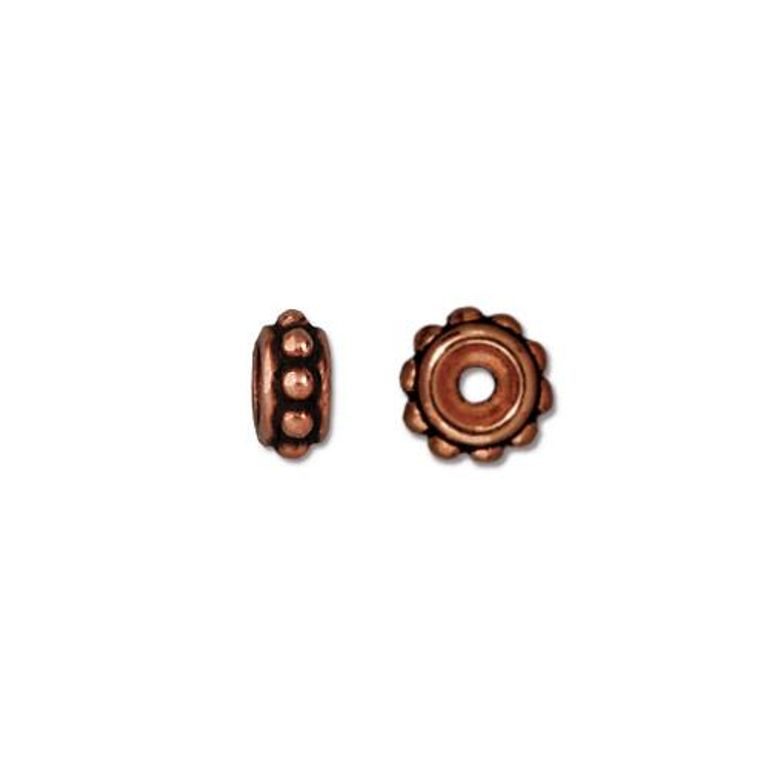 TierraCast decorative spacer 6mm antique copper