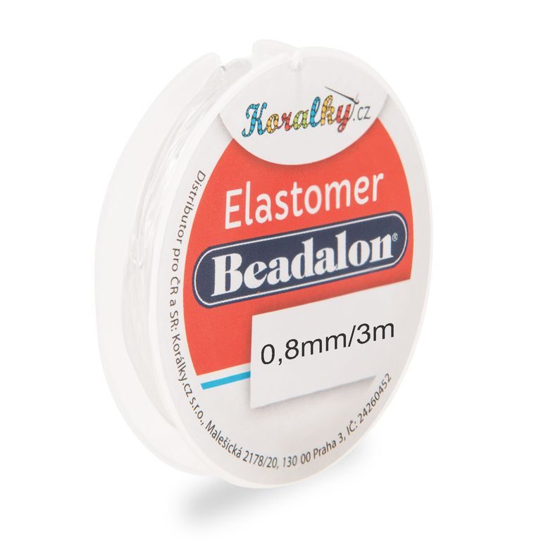 Beadalon elastomer 0,8mm/3m