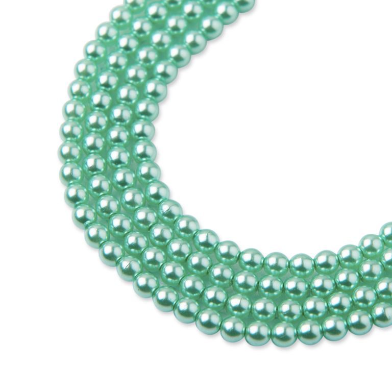 Glass pearls 3mm Mint green