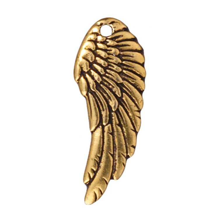 TierraCast pendant Wing antique gold