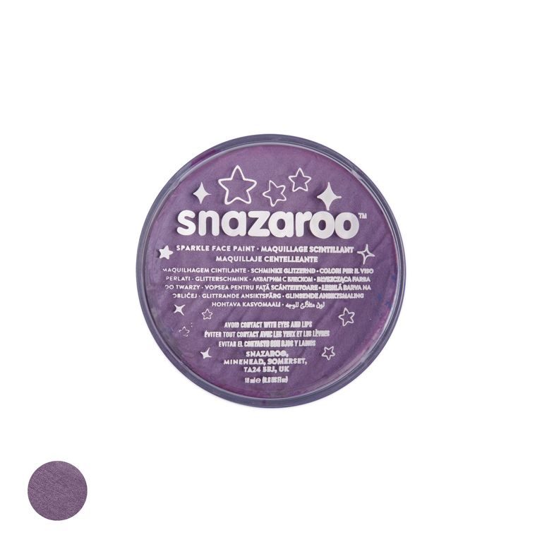 Snazaroo face paint sparkly purple 18ml