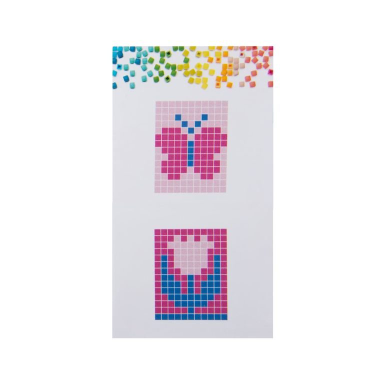 Pixel klíčenka motýl nebo květina