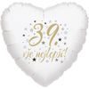 39. narozeniny balónek srdce