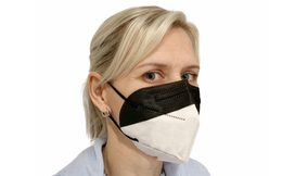 Respiratory protective mask KN95 with exhalation valve - burgundy