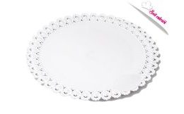 Cake mat 35 cm with lace - set of 5