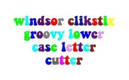 Cutter Alphabet lower caser Groovy with an ejector (plump)