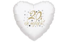20. narozeniny balónek srdce