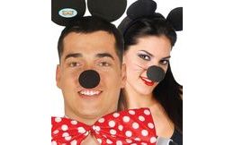 Černý pěnový nos - Mickey mouse 5 cm