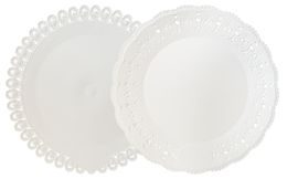 Cake mat 26 cm with lace - set of 5