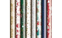 Wrapping paper - Christmas motifs - roll 200x70 cm - mix no.6