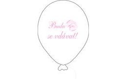 I'm getting married balloon white