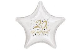 20. narozeniny balónek hvězda