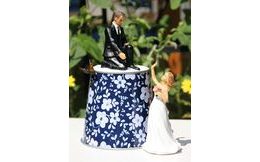 Elegantní nevěsta 19 cm - svatební figurky na dort