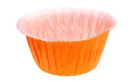 Muffin cases self-supporting - orange 50 pc.