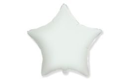 Balón foliový 45 cm Hvězda bílá