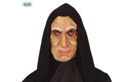 Latexová maska,, Stará žena,, s šátkem