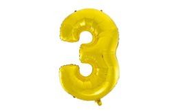 Balloon foil digits gold - Gold 115 cm - 3