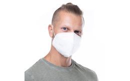 Respiratory protective mask KN95 with exhalation valve - burgundy