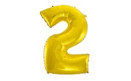 Balloon foil digits gold - Gold 115 cm - 2