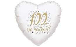 100. narozeniny balónek srdce