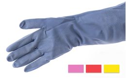 Rubber gloves for cleaning M
