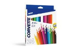 crayons 24 pcs triangular with pencil sharpener