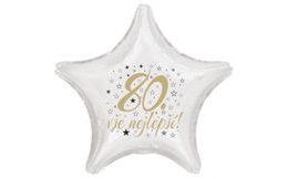 80. narozeniny balónek hvězda
