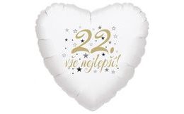 22. narozeniny balónek srdce