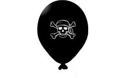 Pirát balónek černý