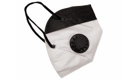 Respiratory protective mask KN95 with exhalation valve - burgundy