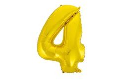 Balloon foil digits gold - Gold 115 cm - 4