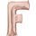 Písmeno F růžovo-zlaté foliový balónek 83 cm