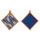 Chňapka čtvercová ETHNO 100% bavlna modrá 20x20cm KELA KL-12444