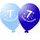 Balónek modrý KRÁSNÉ NAROZENINY číslo 7 - 5 ks