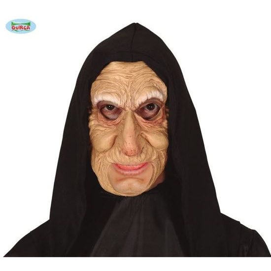 Latexová maska,, Stará žena,, s šátkem