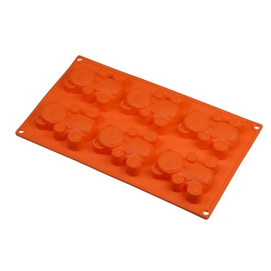 6 Teddy Bears - silicone mould tray