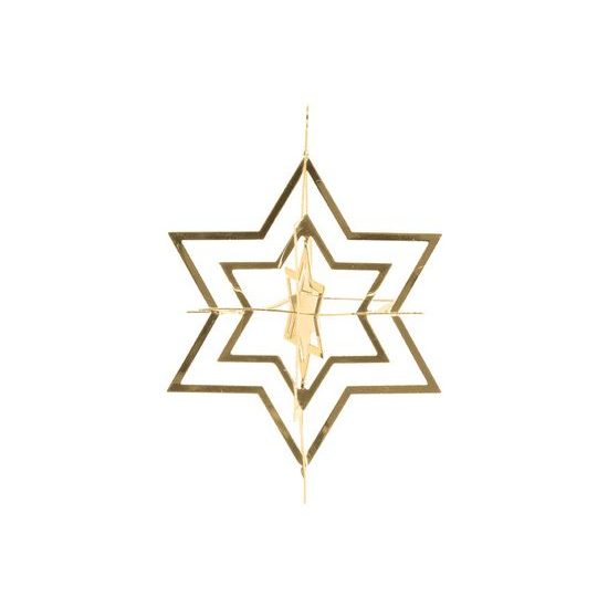 hvězda zlatá závěs vánoční plech. 8x8cm 16X-822.10 8885952