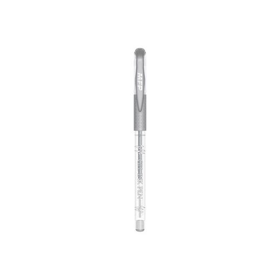 gelové pero kus METALIC GM1038 - silver, stříbrná 6000809