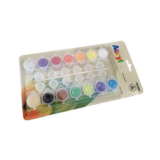 Set of 14 acrylic crayons + brush as a gift