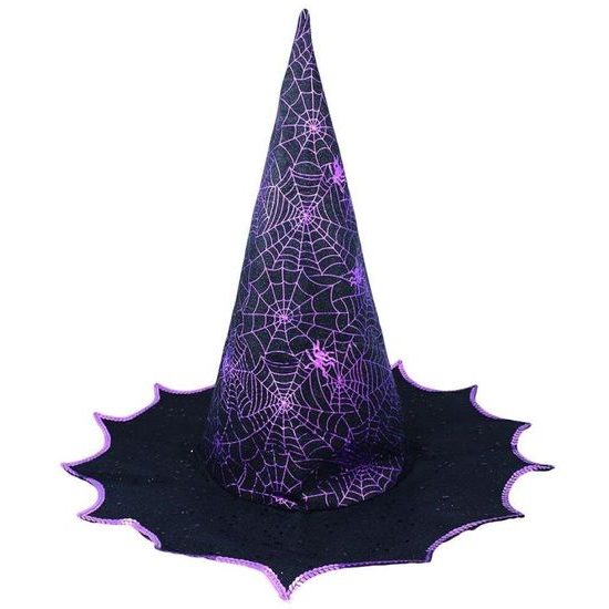 Klobouk čarodejnice/halloween fialový