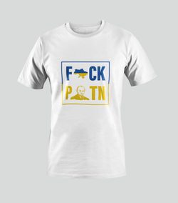 T-Shirt FUCK PUTIN weiß