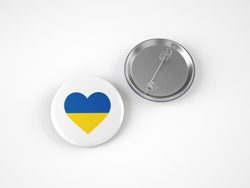 Button UKRAINISCHES HERZ