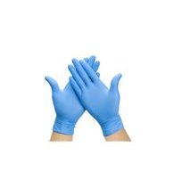 Gants jetables en nitrile avec poudre, BLEU 100 pcs. Taille M