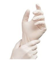 Gants jetables en nitrile, sans poudre BLANC 100pcs. Taille L