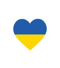 Autocollant COEUR UKRAINIEN