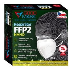 Nano respirateur FFP2 GOOD MASK GM2 NANO - 10 pcs