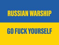 Autocollant RUSSIAN WARSHIP - GO FUCK YOURSELF
