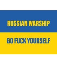 Sticker RUSSIAN WARSHIP GO FUCK YOURSELF